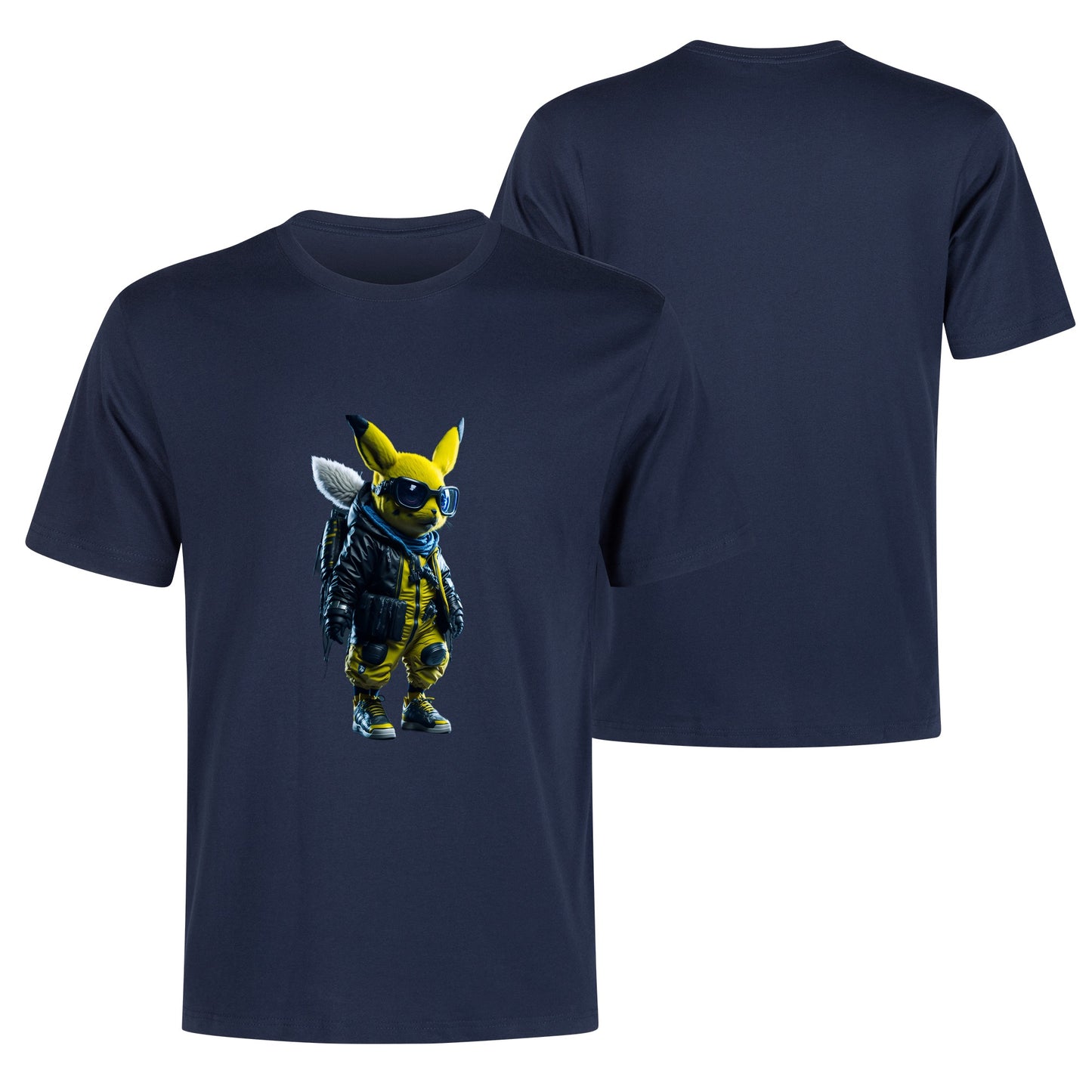Men's Cotton Front Back Printing T Shirt