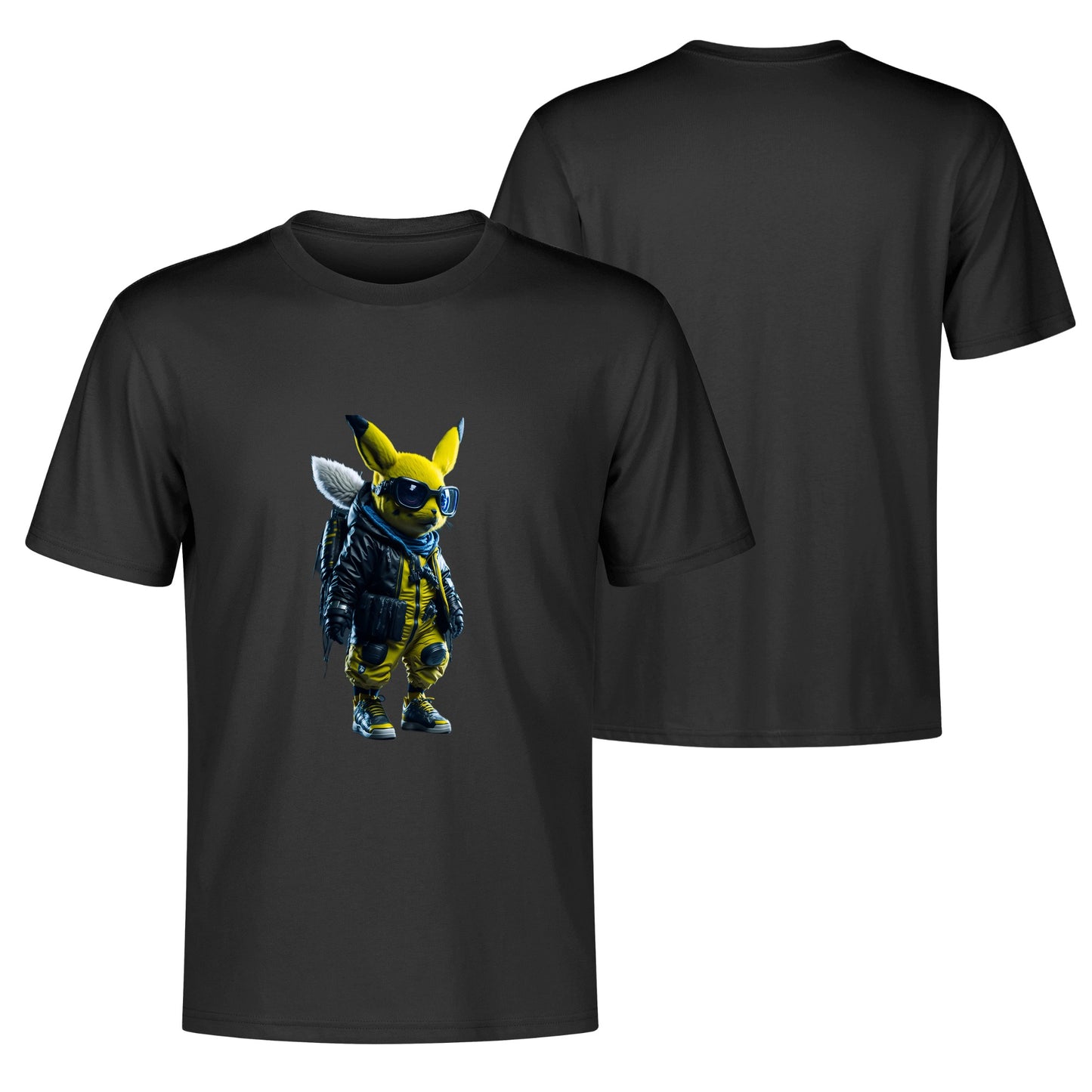 Men's Cotton Front Back Printing T Shirt