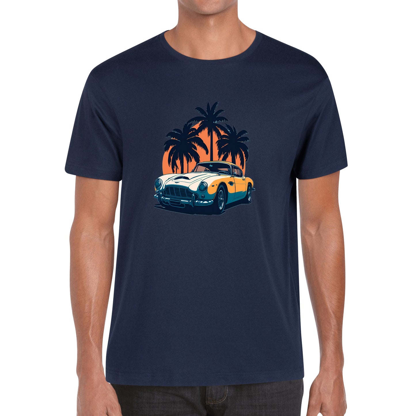 Men's Cotton Front Back Printing T Shirt