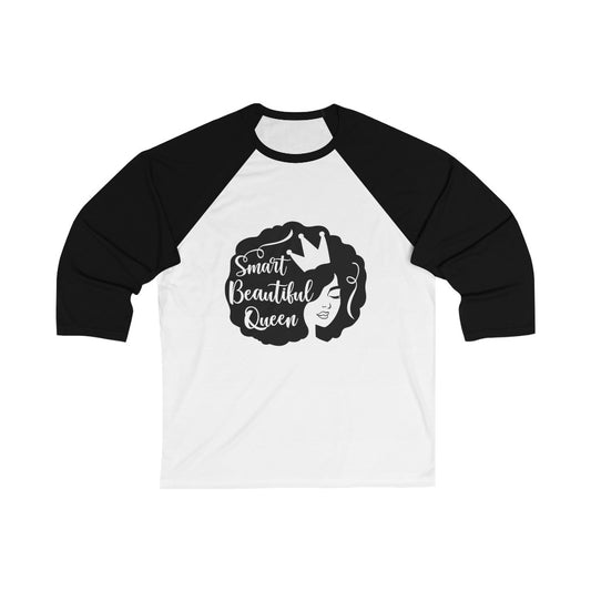 Smart Beautiful Queen 3/4 Sleeve Baseball Tee